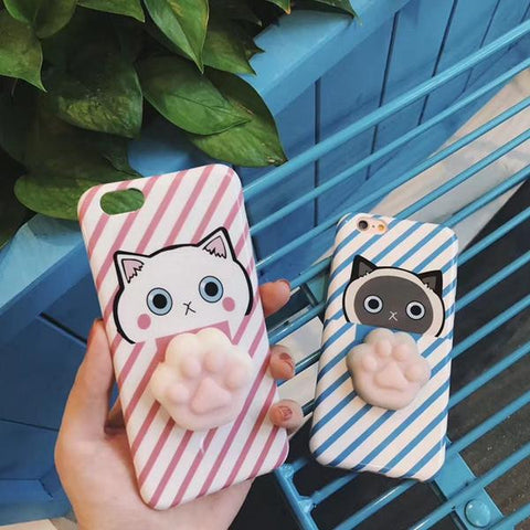 3D Cute Soft Silicone Squishy Cat Phone Case – Go Bazaaro 3D Cute Soft Silicone Squishy Cat Phone Case – Go Bazaaro