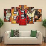 Limited Edition 5 Piece Guitar Collection Canvas