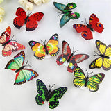 LED 3D Butterfly Stickers