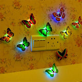 LED 3D Butterfly Stickers