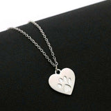 Creative love Heart Cat Pendant Necklace