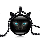 Black Pendant Cat Necklace