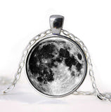 Full Moon Pendant Necklace
