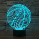 Basketball 3D Atmosphere Lamp 7 Color Changing