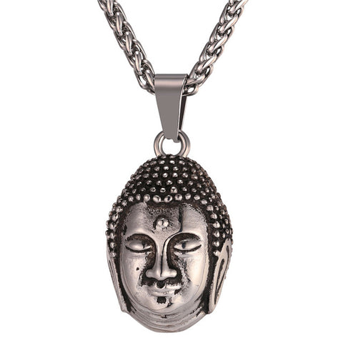 Buddha Head Pendant Necklace