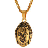 Buddha Head Pendant Necklace