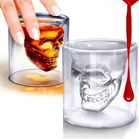 Transparent Glass Skull Glass